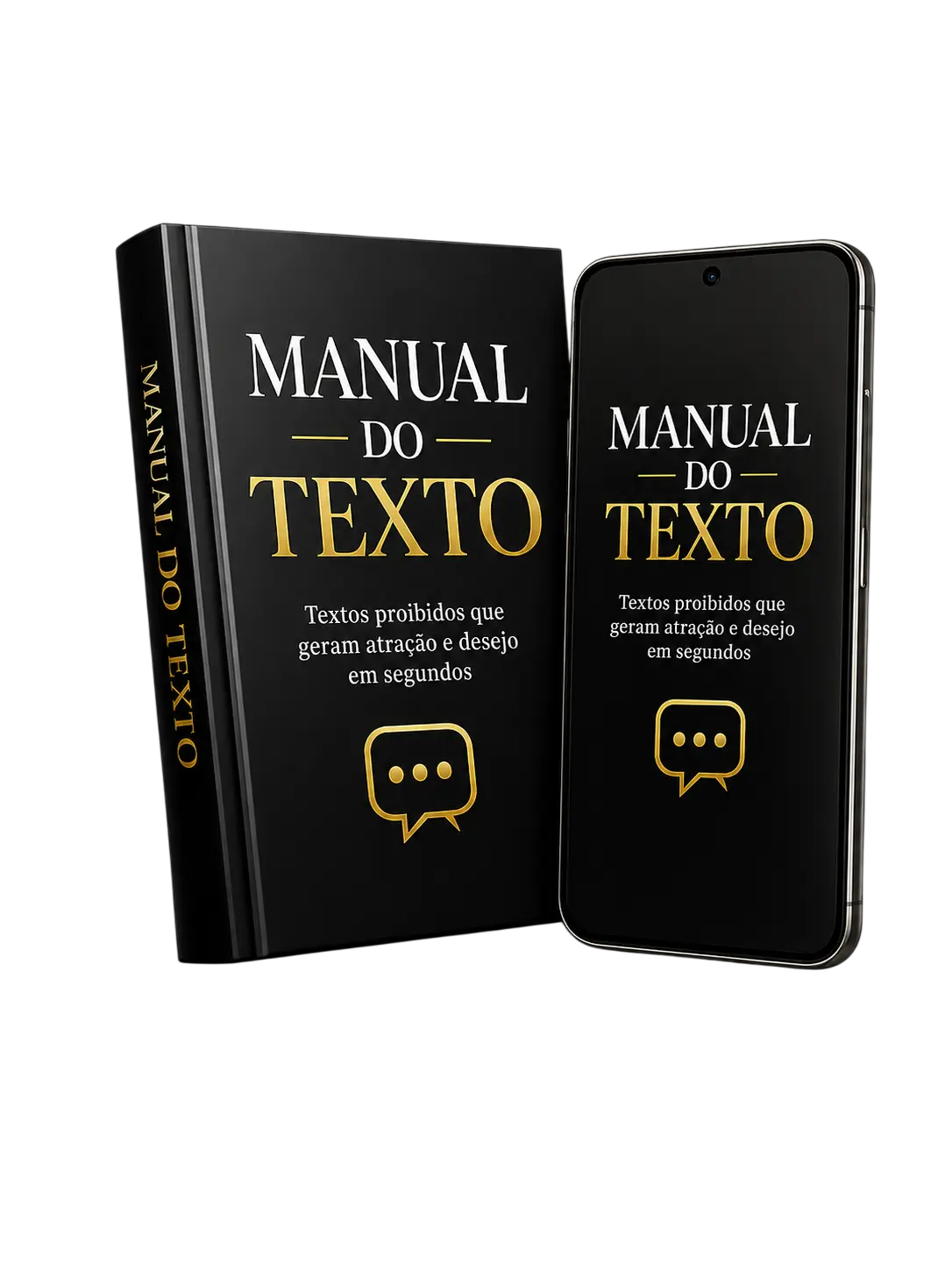 Mockup do e-book Manual do Texto e celular